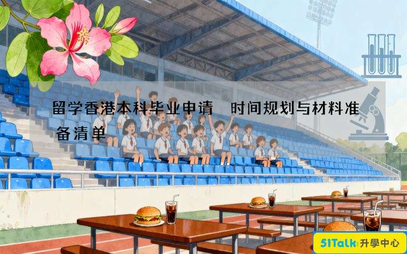 留学香港本科毕业申请 时间规划与材料准备清单